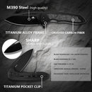 Klaken B08 Ragna J236 titanium alloy frame and crushed carbon fiber construction detail