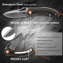 Klaken Tideborn J345-BrownBlackG10 brown & black G10 handle scales detail