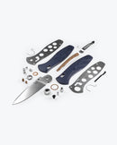 Benchmade Barrage 581-03 AXIS Assisted 3.60" Satin CPM-S30V Blue Canyon Richlite Handles