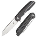 Kansept Shard K1006A22 front view – 3.48" satin CPM-S35VN reverse tanto folding knife