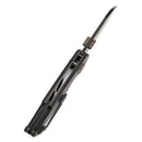 Kansept Model 6 K1022V1 blade detail – blackwash CPM S35VN sheepsfoot