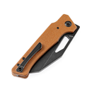 Kansept Egress K1033A2 brown Micarta handle scales