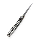 Kansept Fenrir K1034A1 blade detail – black TiCn stonewashed CPM-S35VN harpoon