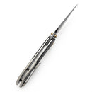 Kansept Fenrir K1034A1 shred carbon fiber and titanium handle scales