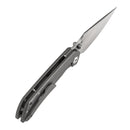 Kansept Fenrir K1034C1 beadblasted anodized titanium water ripple handle scales