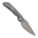 Kansept Fenrir K1034C1 open position showing CPM S35VN harpoon blade
