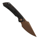Kansept Fenrir K1034C3 open position showing CPM S35VN harpoon blade