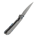 Kansept Fenrir K1034C4 blade detail – Damascus Damascus harpoon