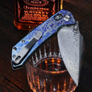 Kansept Fenrir K1034V10 lightning strike titanium handle scales