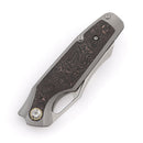 Kansept Tuckamore K1052A2 blade detail – satin CPM 20CV sheepfoot