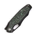 Kansept Tuckamore K1052A3 blade detail – black stonewashed CPM 20CV sheepfoot