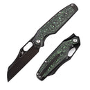 Kansept Tuckamore K1052A3 front view – 3.54" black stonewashed CPM 20CV sheepfoot folding knife