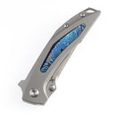 Kansept Baku K1056A8 blade detail - satin CPM-S35VN clip point