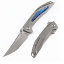 Kansept Baku K1056A8 front view - 3.2" satin CPM-S35VN clip point folding knife