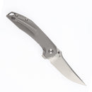 Kansept Baku K1056A8 open position showing CPM-S35VN clip point blade