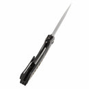 Kansept ODD 21 K1077A6 blade detail – mirror DLC CPM 20CV drop point