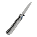 Kansept Eaglestrike K1095V4 blade detail – stonewashed CPM S35VN drop point