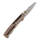 Kansept Caveman K1110A6 rose gold anodized rock pattern titanium handle scales