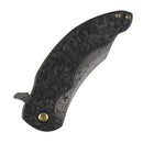 Kansept Gilgamesh K1128A3 shred carbon fiber and beadblasted titanium handle scales