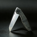 Kansept Halide K1136A1 blade detail – stonewashed CPM S35VN reverse tanto