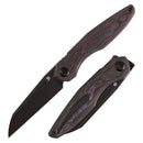 Kansept Halide K1136A3 front view – 3.2" blackwash CPM S35VN reverse tanto folding knife
