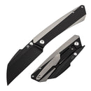Kansept Contra K1139A2 front view – 3.25" Blackwash CPM S90V Sheepsfoot folding knife