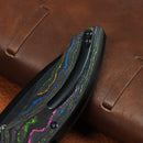 Kansept Falk K1142A2 80S Camo Carbon Fiber handle scales