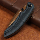 Kansept Falk K1142A3 Black Micarta handle scales