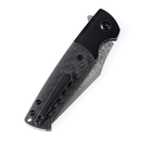Kansept Shikari SBL K2027D1 black titanium and twill carbon fiber handle scales