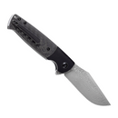 Kansept Shikari SBL K2027D1 open position showing Damascus clip point blade