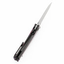Kansept Raven K2109A5 blade detail – blackwash CPM 20CV drop point
