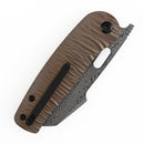 Kansept Orlok K2111A7 bronze anodized titanium micro rock texture handle scales