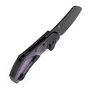 Kansept Pluto K3129A2 purple micarta handle with finger choil and jimping