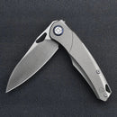 Kunwu ZEN K704 open position showing satin ELMAX blade