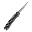 Kansept Accipiter T1007F2 – 3.53" 14C28N Drop Point Button Lock Knife with Twill Carbon Fiber & G10