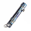Titanium Lightning Strike Fidget Tool top view