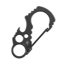 Kansept Carabiner C011A1 blackwash titanium EDC keychain clip with built-in bottle opener