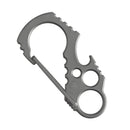Kansept titanium carabiner with multi-tool design for outdoor recreation and camping gear