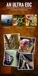 Climbing carabiner tool for outdoor recreation