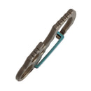Kansept titanium carabiner with bottle opener and locking mechanism