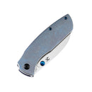Kansept Convict K1023B2 3.3" CPM-S35VN Sheepfoot Blade Blue Titanium Handle Sheepdog Design