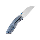 Kansept Convict K1023B2 3.3" CPM-S35VN Sheepfoot Blade Blue Titanium Handle Sheepdog Design