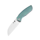 Kansept Convict K1023B3 Folding Knife - 3.3" CPM-S35VN Blade, Green Titanium Handle, Sheepdog Design