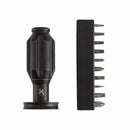 Kansept Drive-R-Saurus G018P3 – Blackwash Titanium Palm Bit Driver Multitool with Spinner Top & 10 Bits