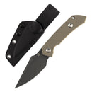 Kansept Fenrir G3034A4 – 2.87" D2 Harpoon Fixed Blade Knife Light Sand G10