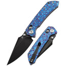 Kansept Fenrir K1034V6 – 3.48" CPM S35VN Harpoon Crossbar Lock Knife with Timascus Handle