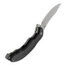 KANSEPT Gilgamesh K1128A1 – 3.75" CPM S35VN Trailing Point Frame Lock Knife Twill Carbon Fiber & G10 Titanium