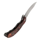 KANSEPT Gilgamesh K1128A2 – 3.75" CPM S35VN Trailing Point Frame Lock Knife MarsValley FatCarbon & Titanium