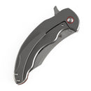 KANSEPT Gilgamesh K1128A2 – 3.75" CPM S35VN Trailing Point Frame Lock Knife MarsValley FatCarbon & Titanium