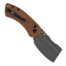 Kansept Korvid V TE2030V4 – 2.91" D2 Cleaver Crossbar Lock Knife Brown Diamond Pattern G10